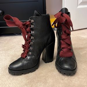 Schutz leather booties